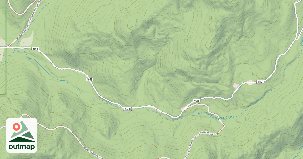 Map of BONAYRE VALLEY C4668