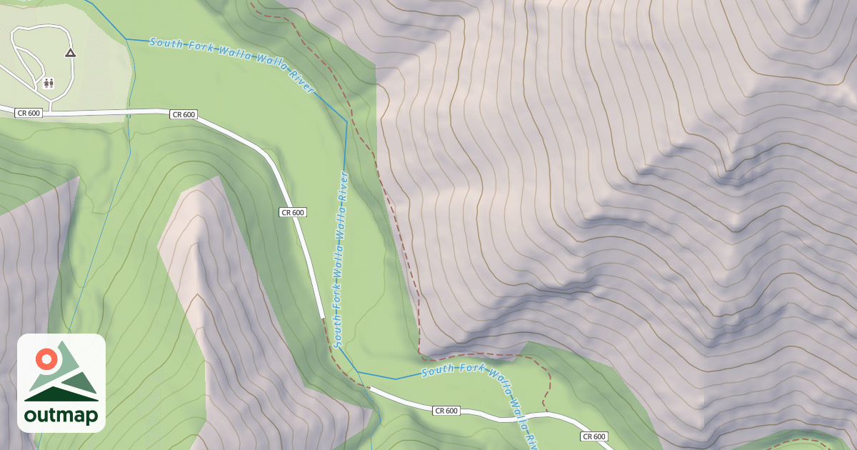 Map of Sf Walla Walla Trail