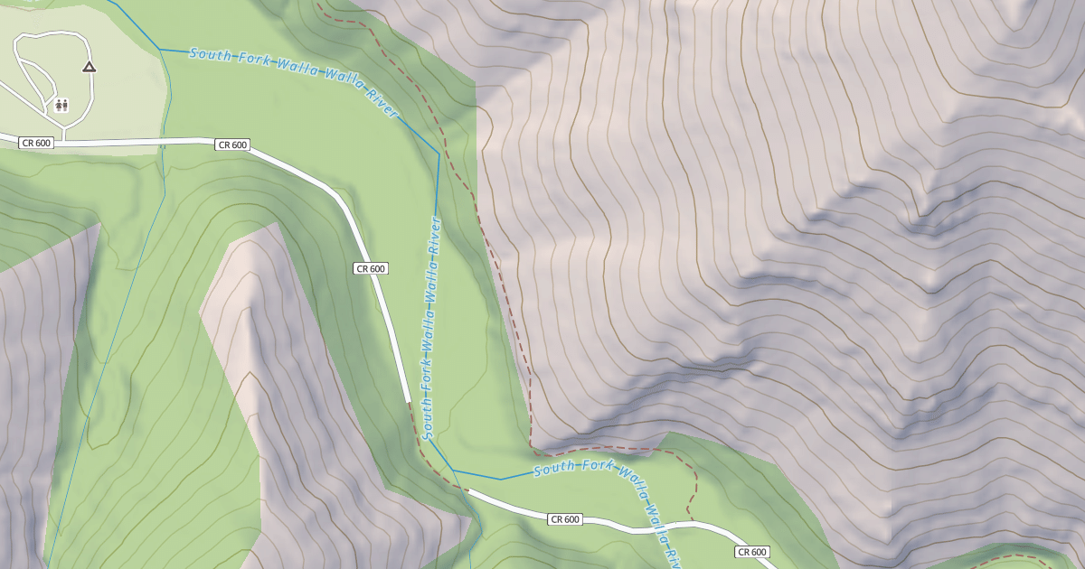 Map preview of Sf Walla Walla Trail