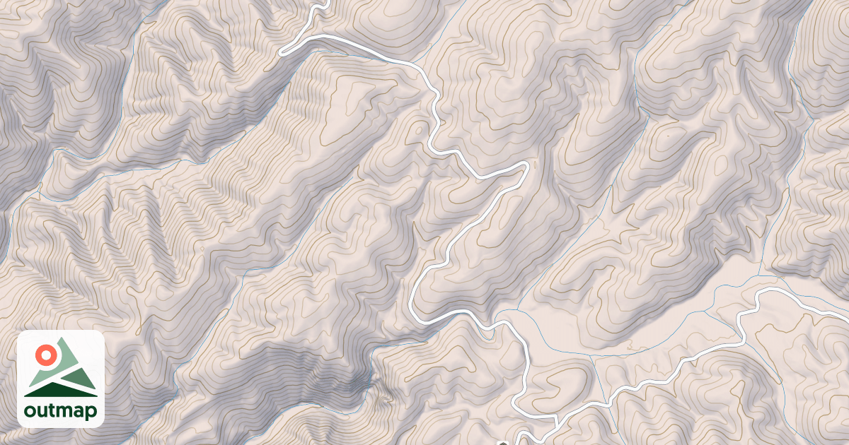 Map of BIVENS BRANCH