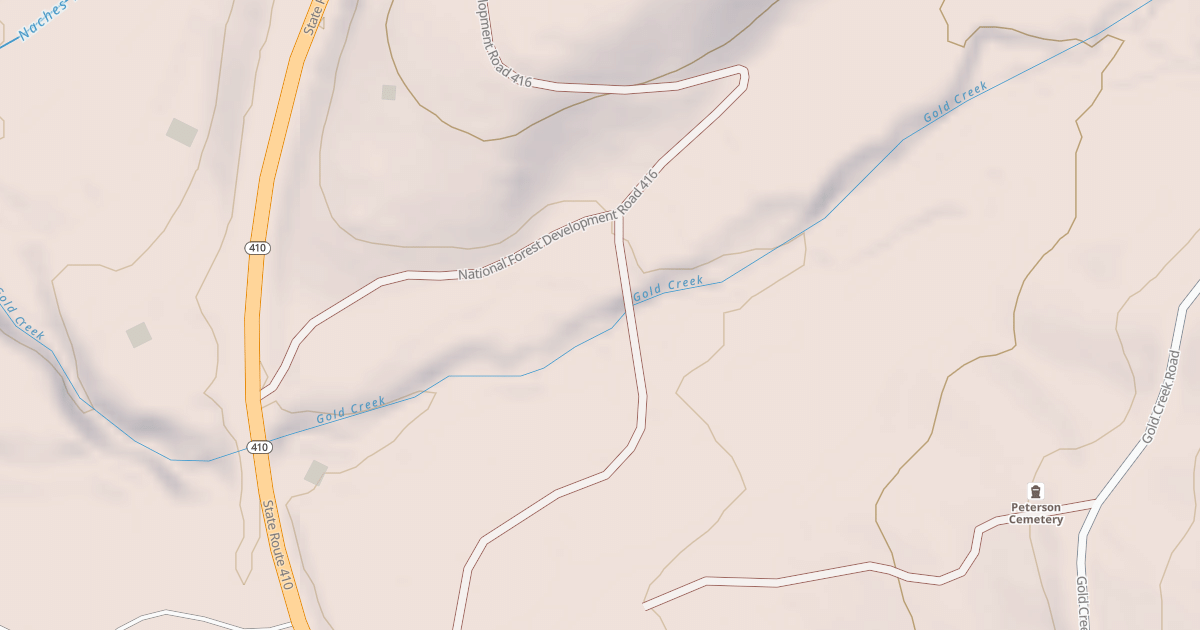 Map preview of GOLD CREEK SUMMER HOMES SPUR