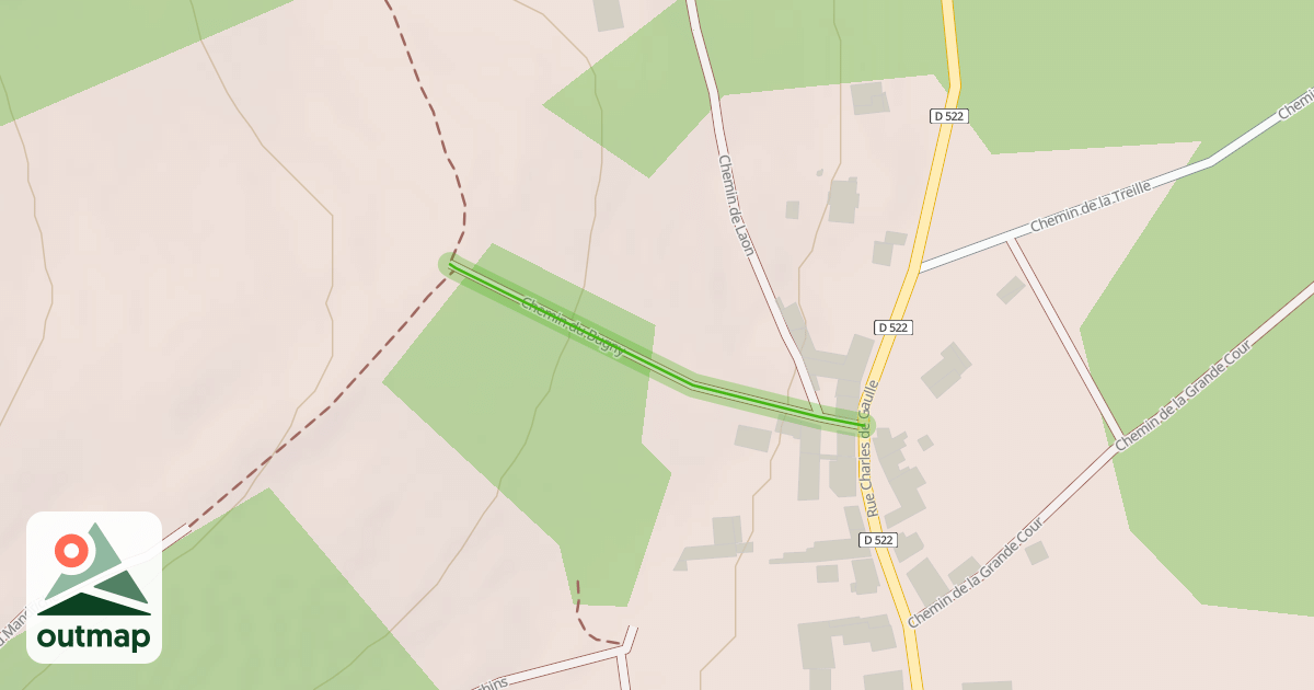 Map of Chemin du Bugny