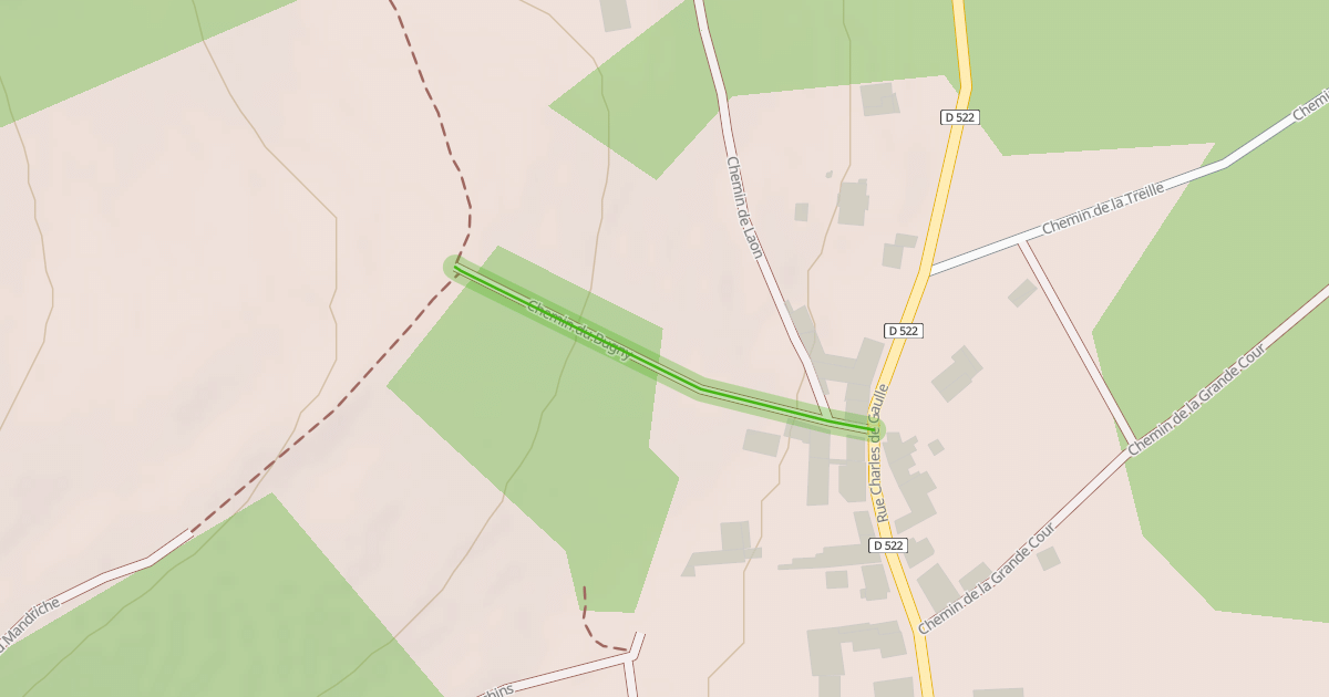 Map preview of Chemin du Bugny