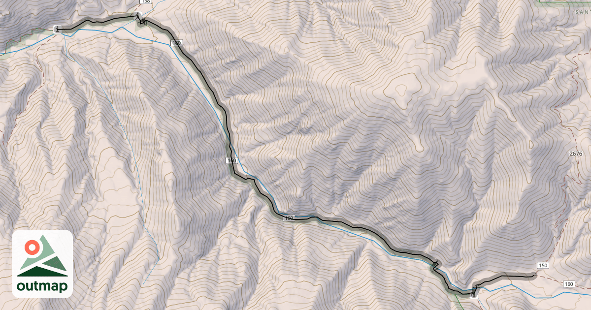 Map of Rio Nambe Trail (160)