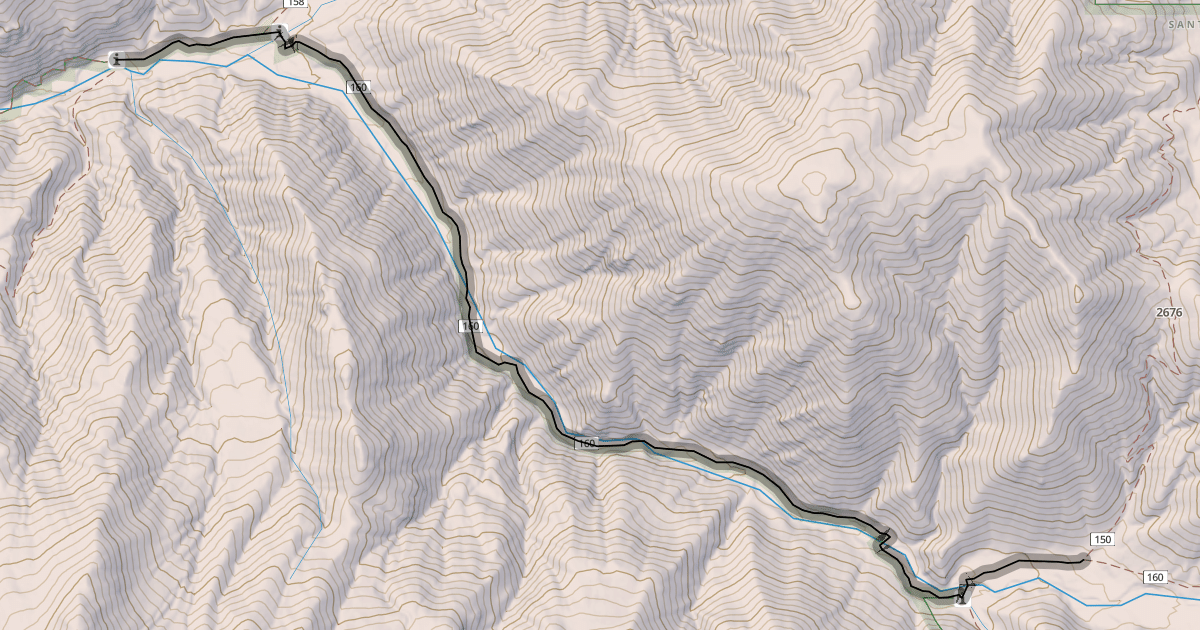 Map preview of Rio Nambe Trail (160)