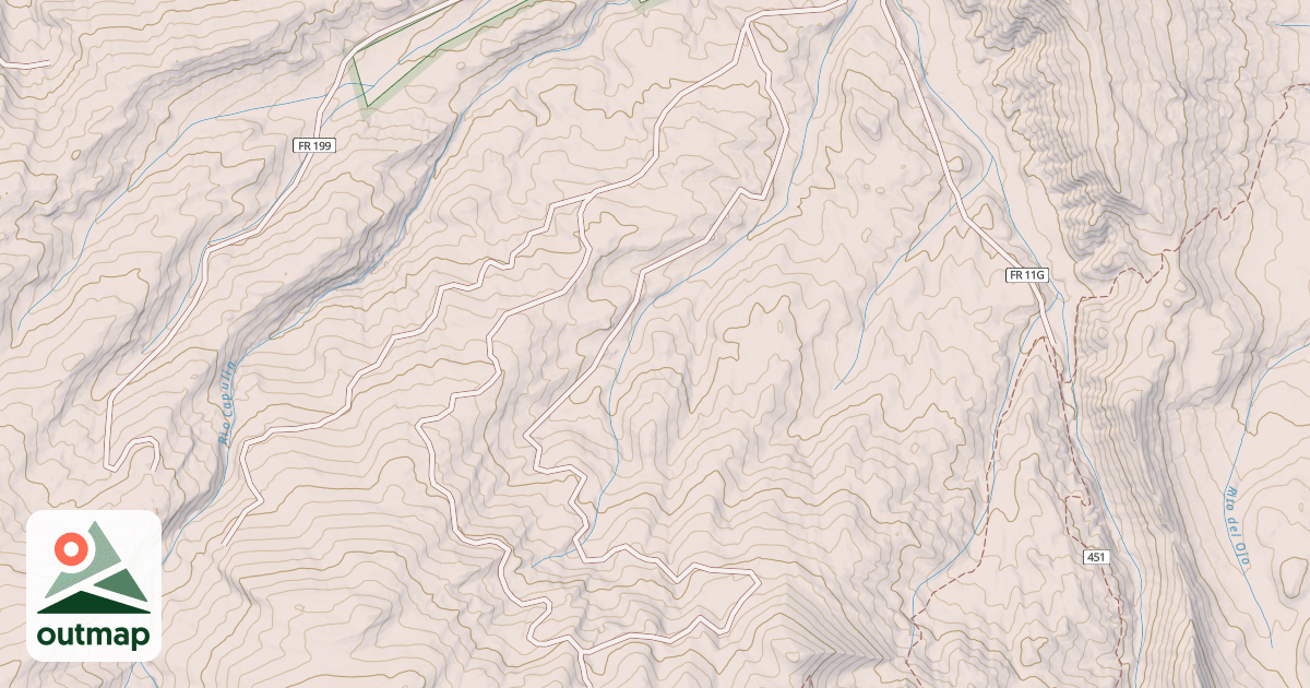 Map of CECILLA CANYON