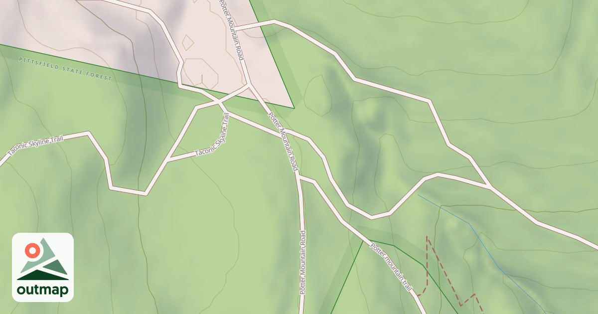 Map of Potter Mountain Trail