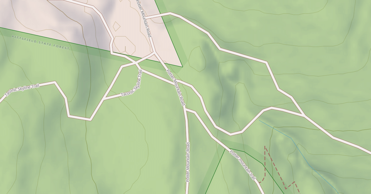 Map preview of Potter Mountain Trail