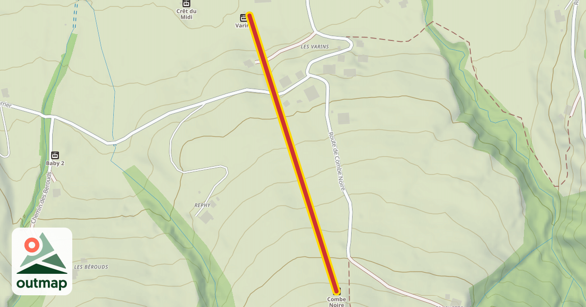 Map of Combe Noire