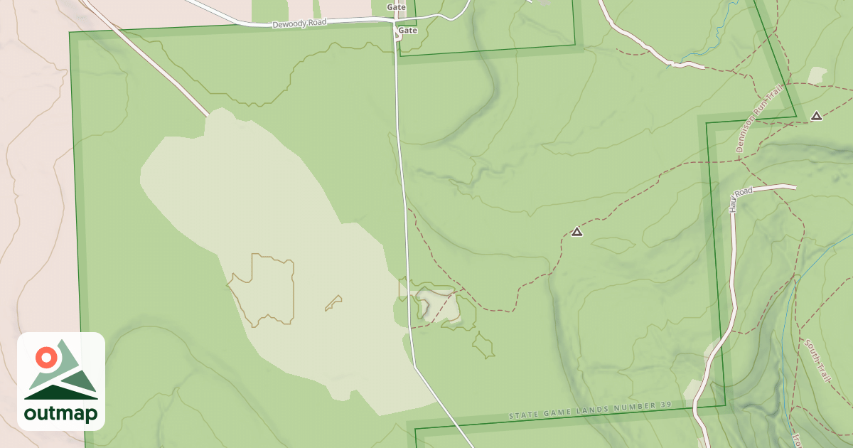 Map of ATV/Disabled Person Route