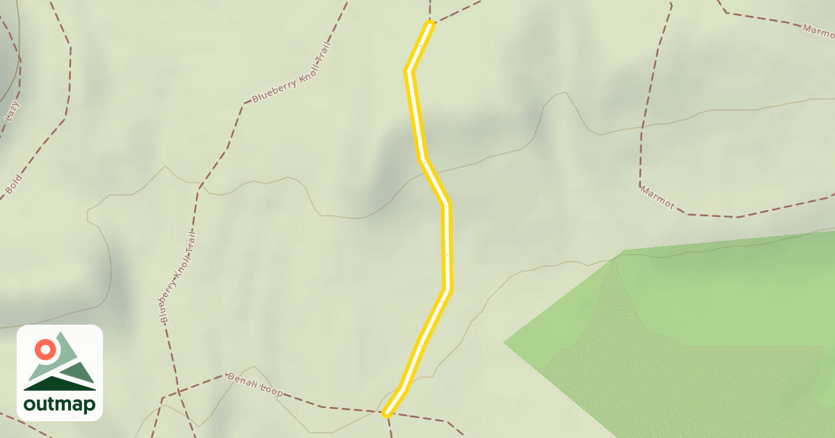 Map of Denali Loop