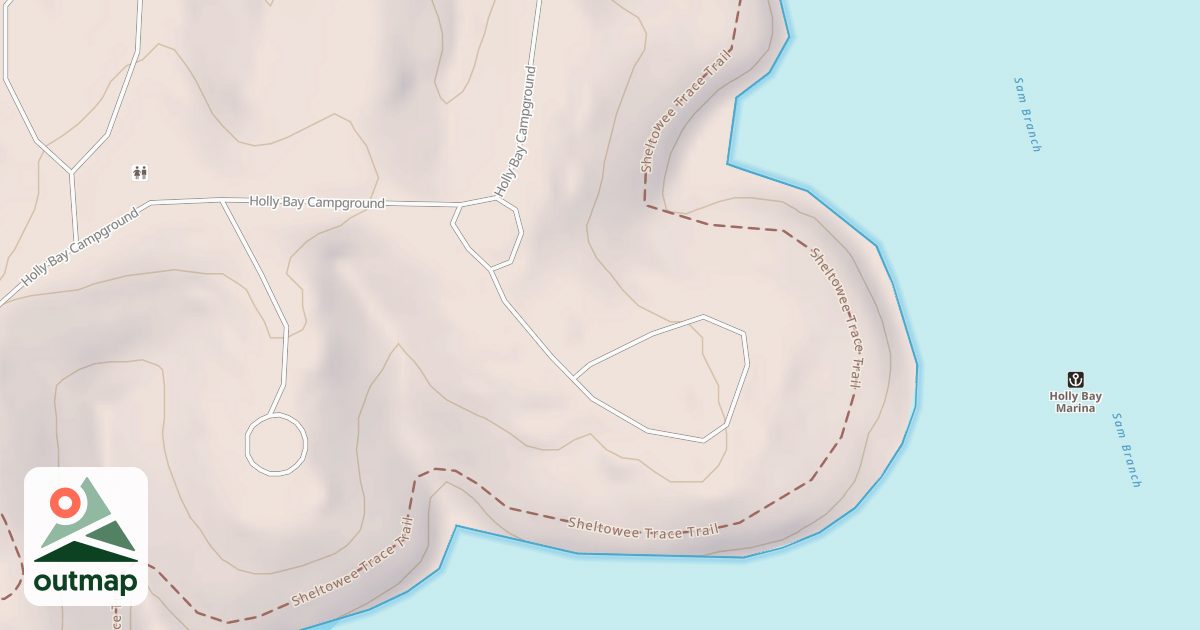 Map of HOLLY BAY
