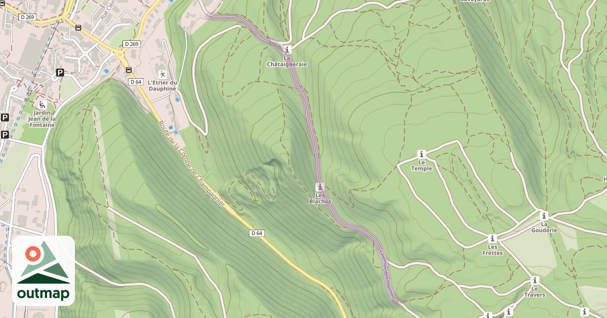 Map of Chemin des Blaches