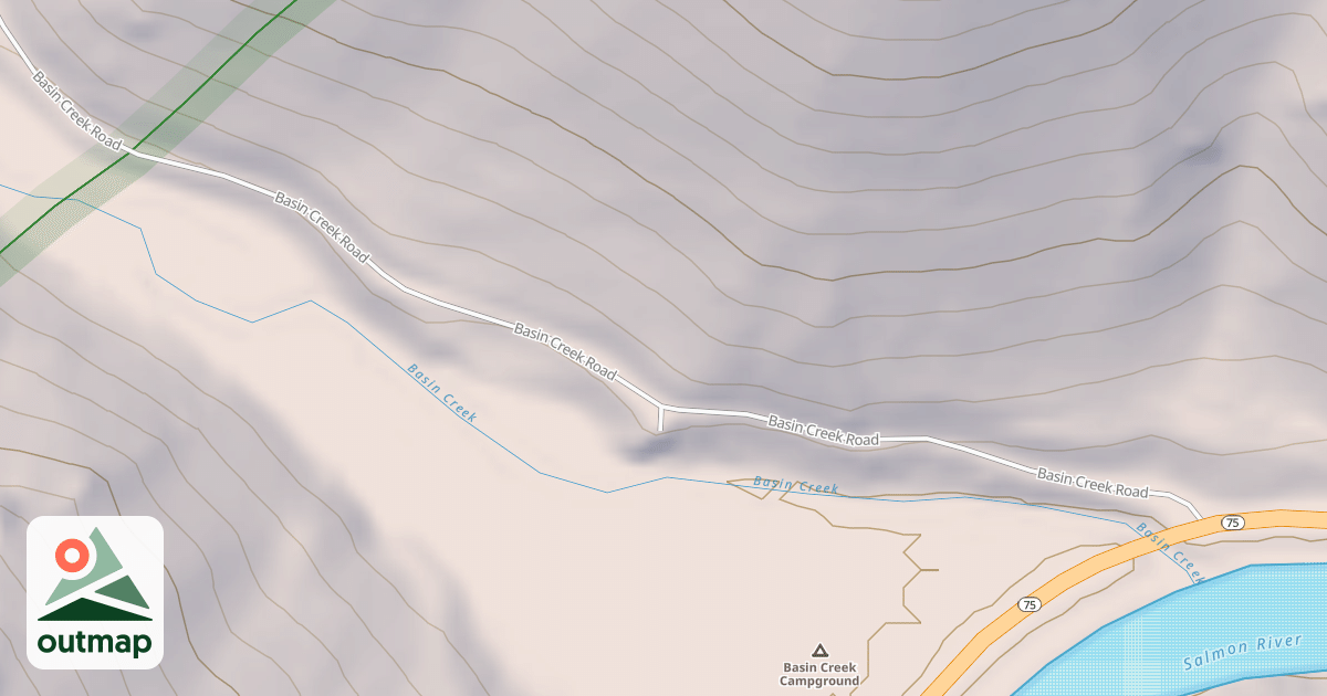 Map of BASIN CREEK