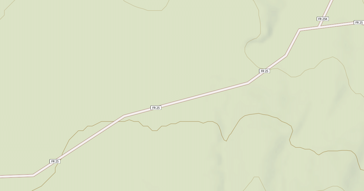 Map preview of USFS National Forest System Roads {7A27D9B6-0879-4B7A-BA0E-191A5D2F7BC3}