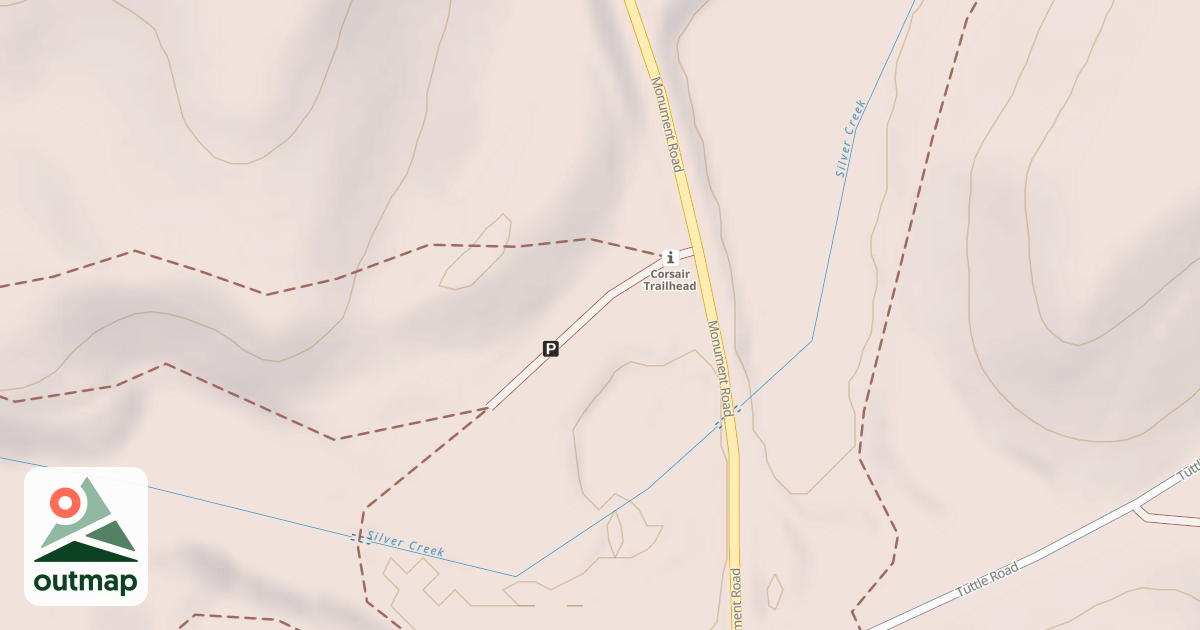 Map of CORSAIR CC SKI TRAILHEAD