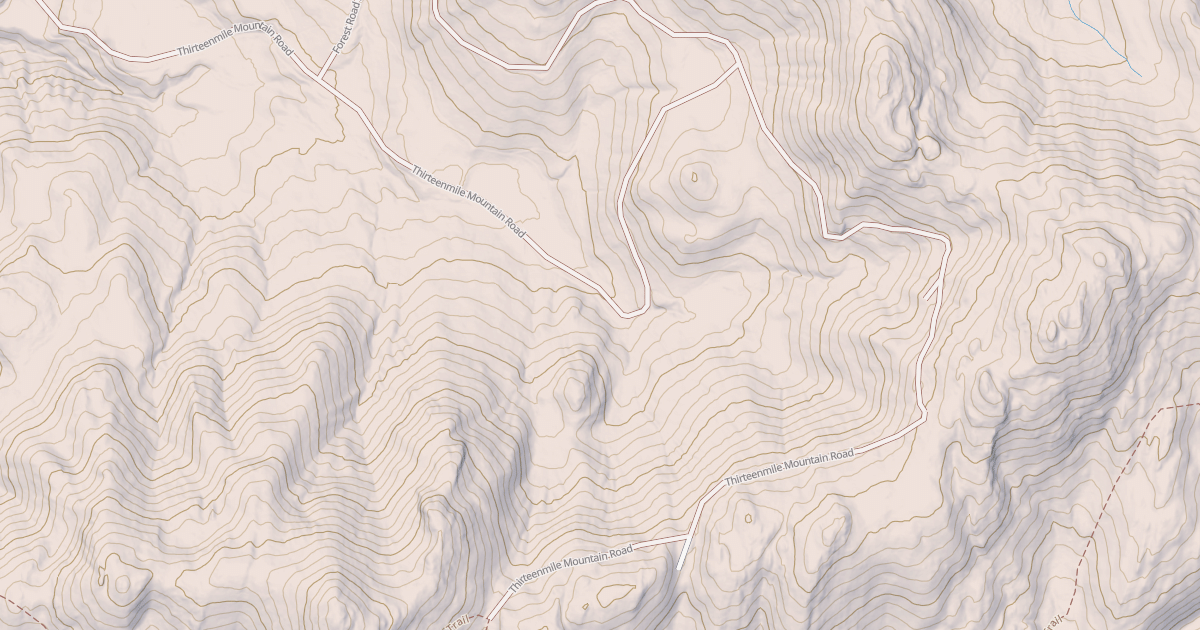 Map preview of THIRTEENMILE MTN