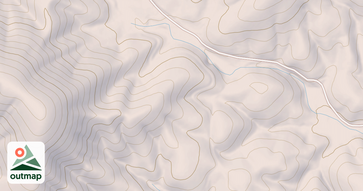Map of HALLS KNOB