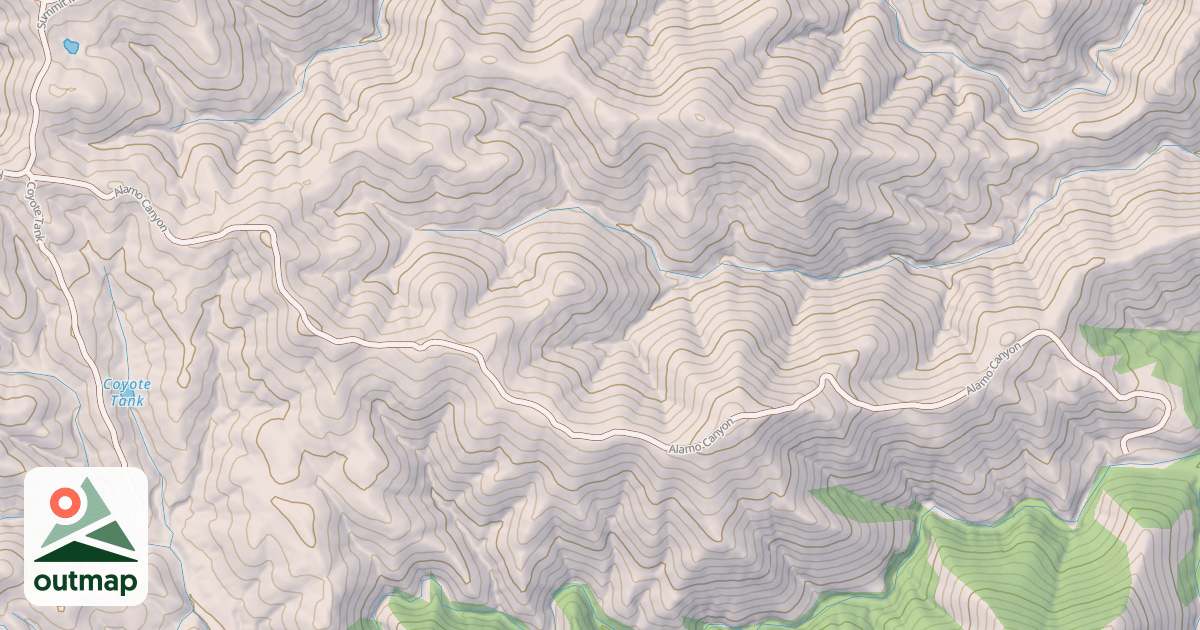 Map of ALAMO CANYON