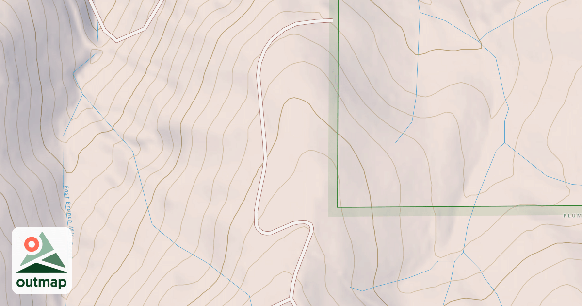 Map of CLAREMONT SPUR