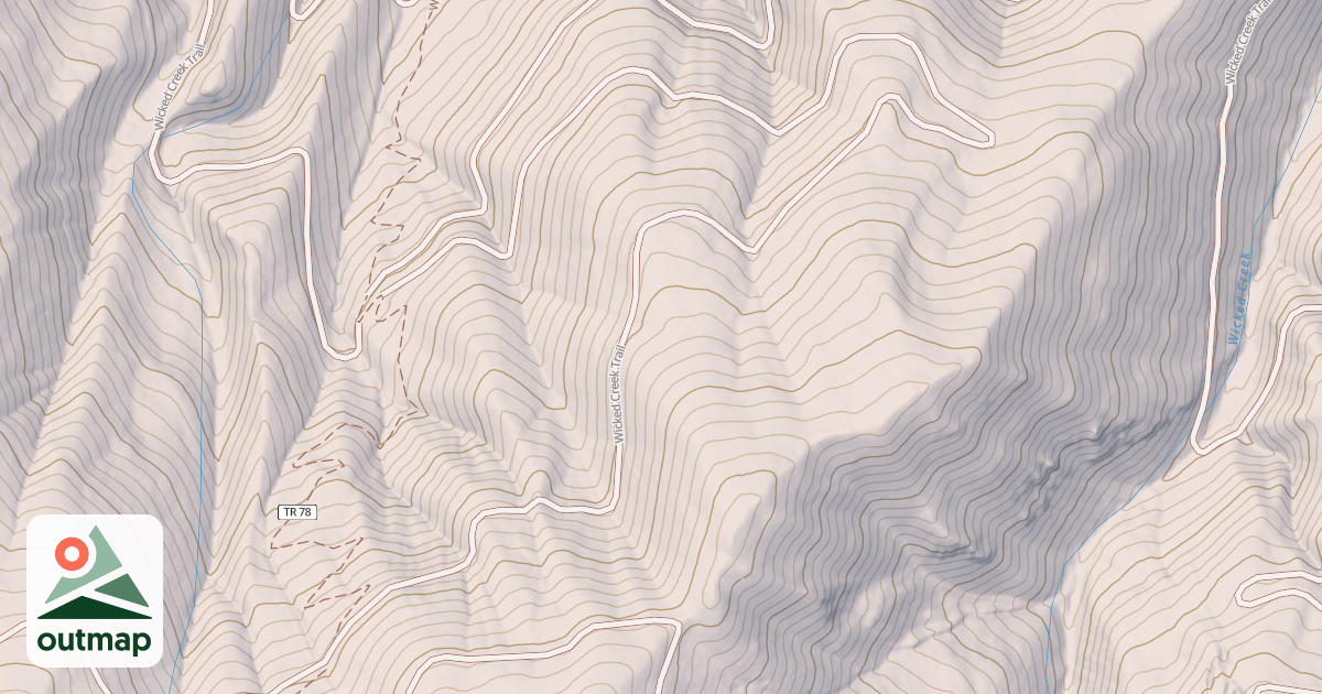 Map of Wicked Creek
