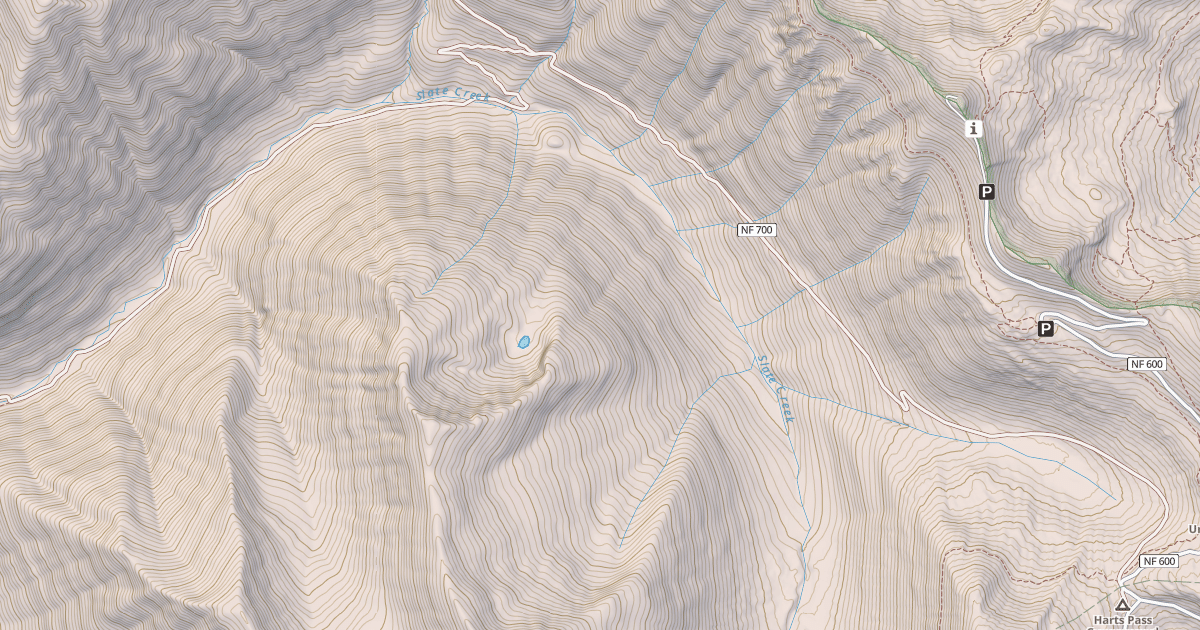 Map preview of HARTS PASS