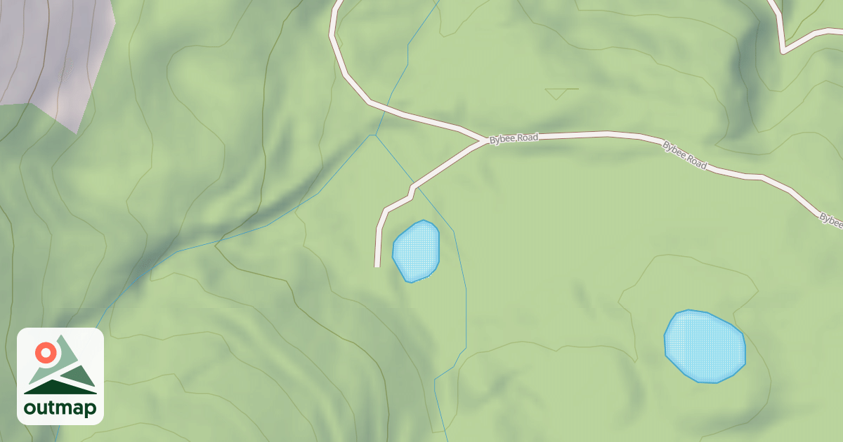 Map of BYBEE POND