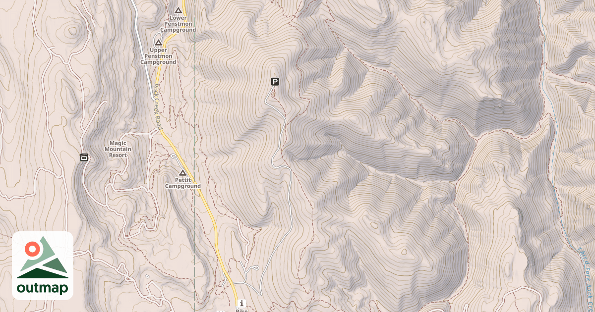 Map of Pike Mountain