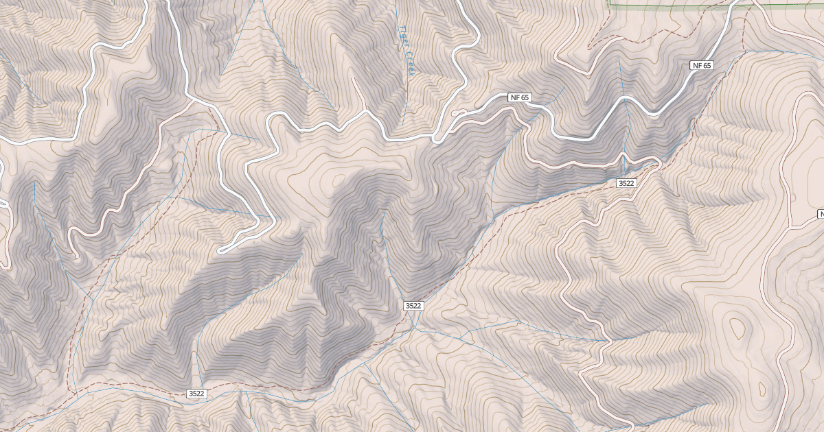 Map preview of North Fork Walla Walla Trail