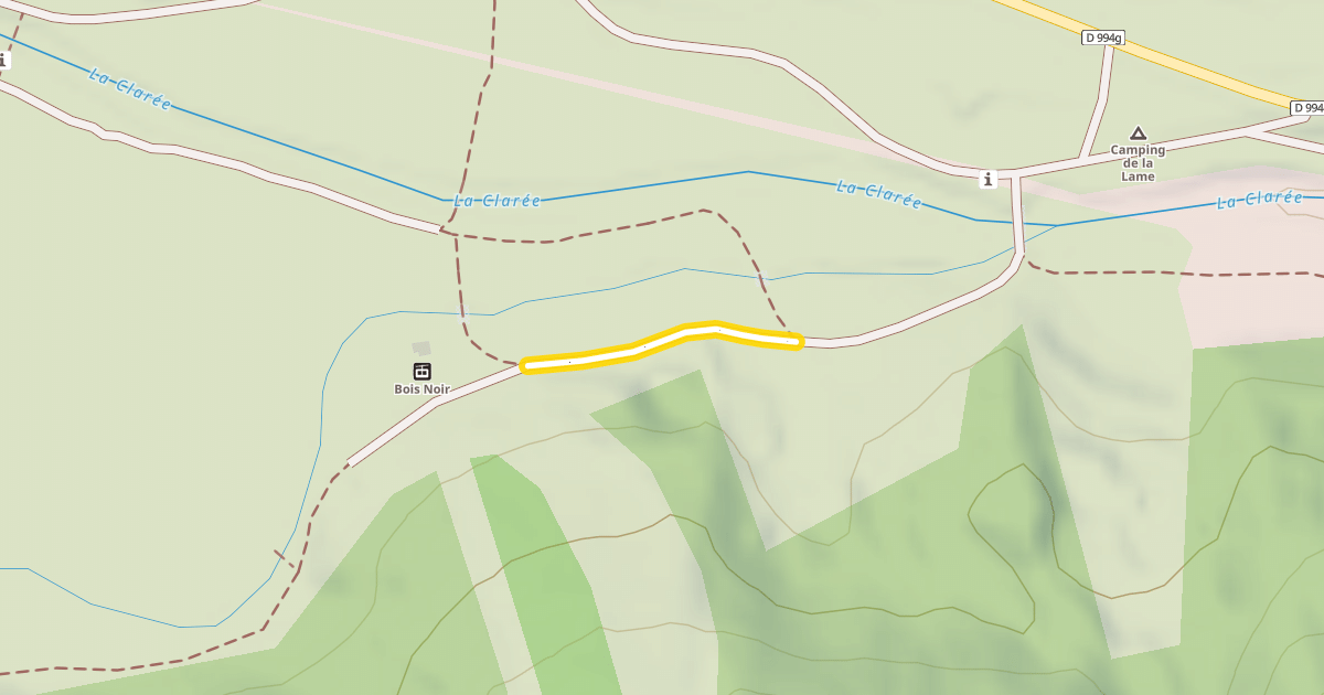 Map preview of Les Iscles - Bois Noir / Lamé