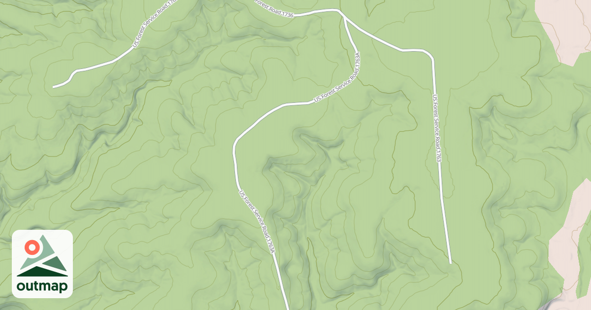 Map of CAVE SPRING SPUR A