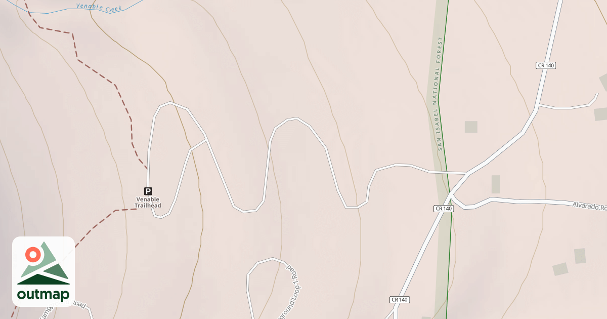 Map of COMANCHE/VENABLE TH