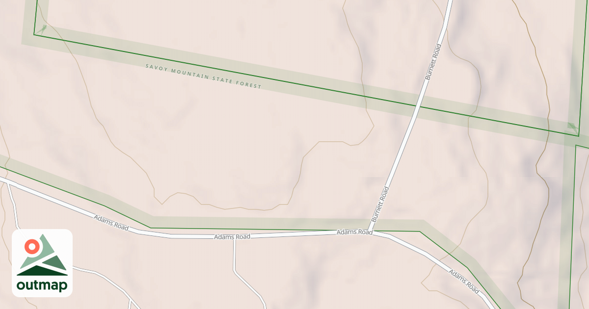 Map of Adams Sno-Drifters Trail