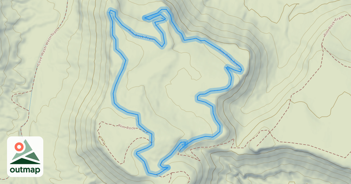 Map of Rim Rock Trail
