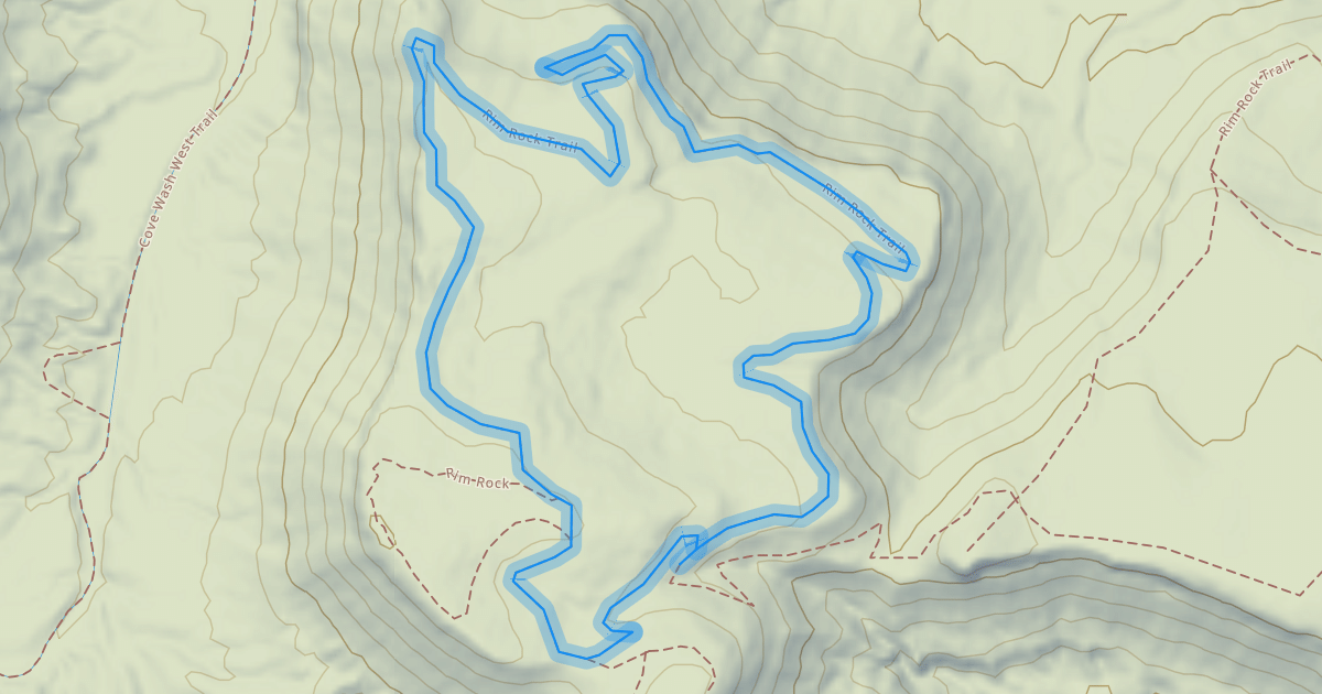 Map preview of Rim Rock Trail