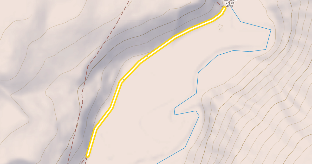 Map preview of North Fork Of Fish Creek Pack Trail