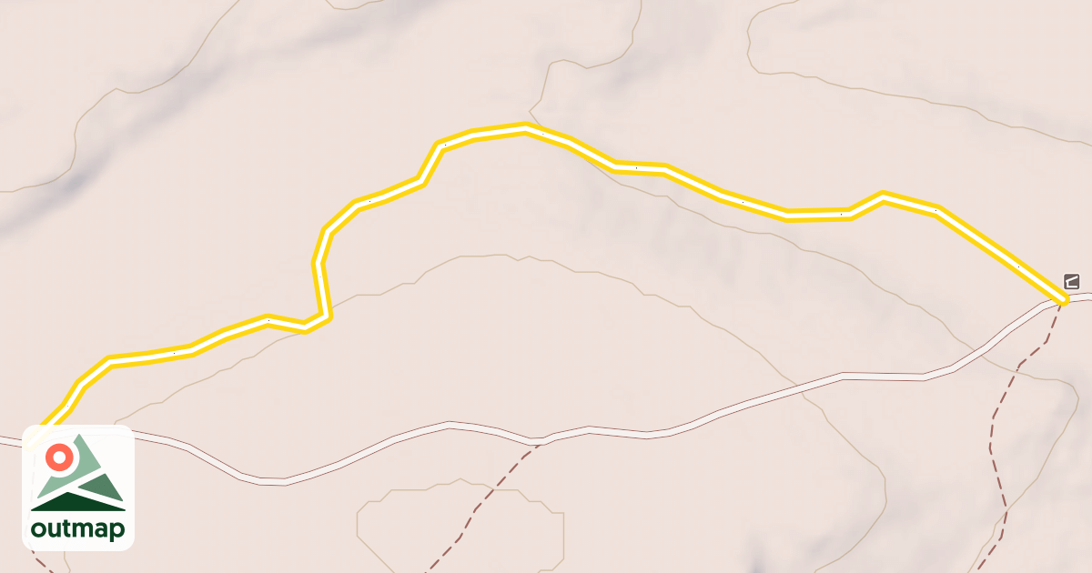 Map of Jenkins Mountain Trail (Blue)
