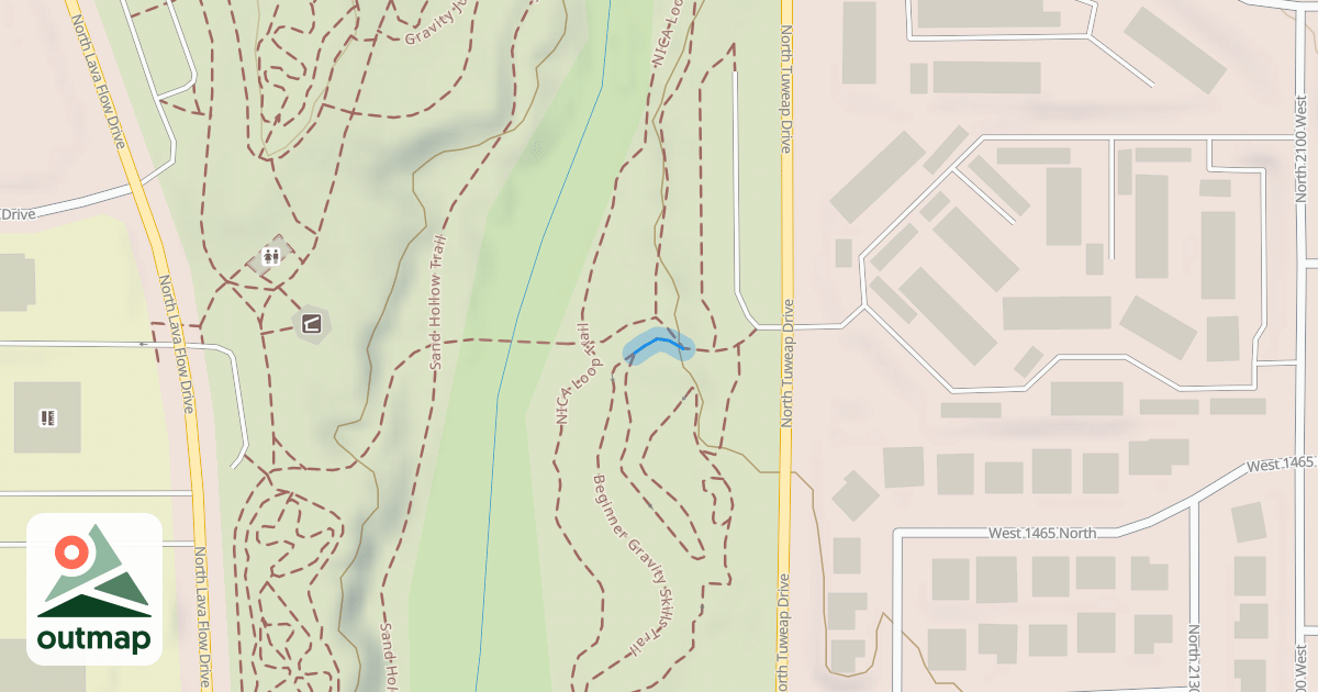 Map of Beginner Gravity Skills Trail