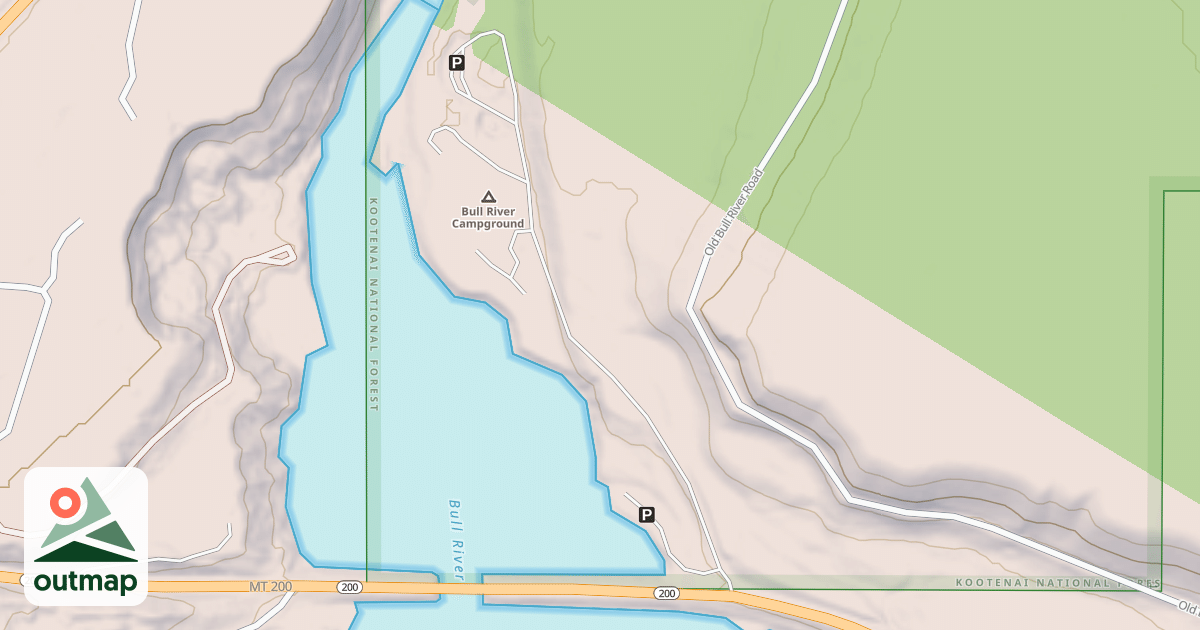 Map of BULL RIVER CAMPGROUND