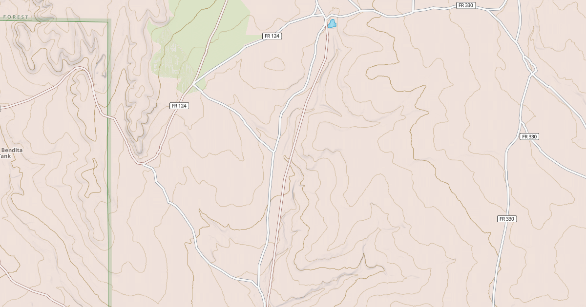 Map preview of USFS National Forest System Roads {16D3FF8C-7E8B-4A27-B4C1-8CE7E5837626}