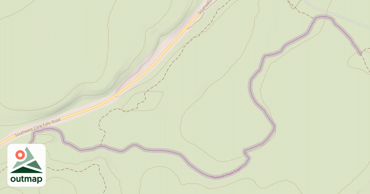 Map of Pumice Foot Trail