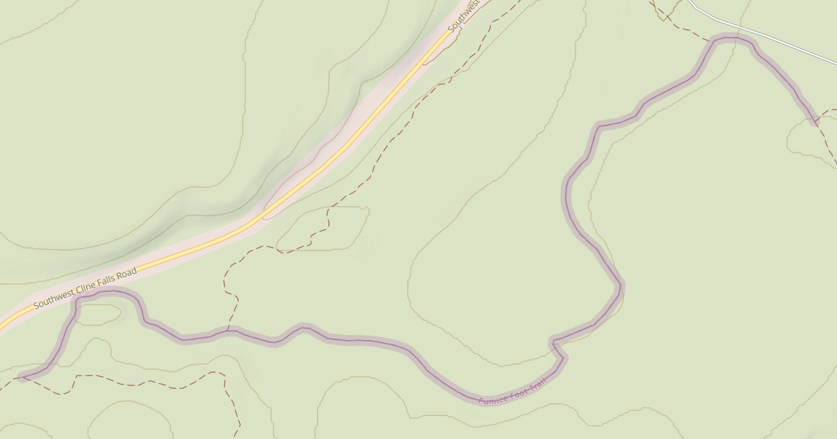 Map preview of Pumice Foot Trail
