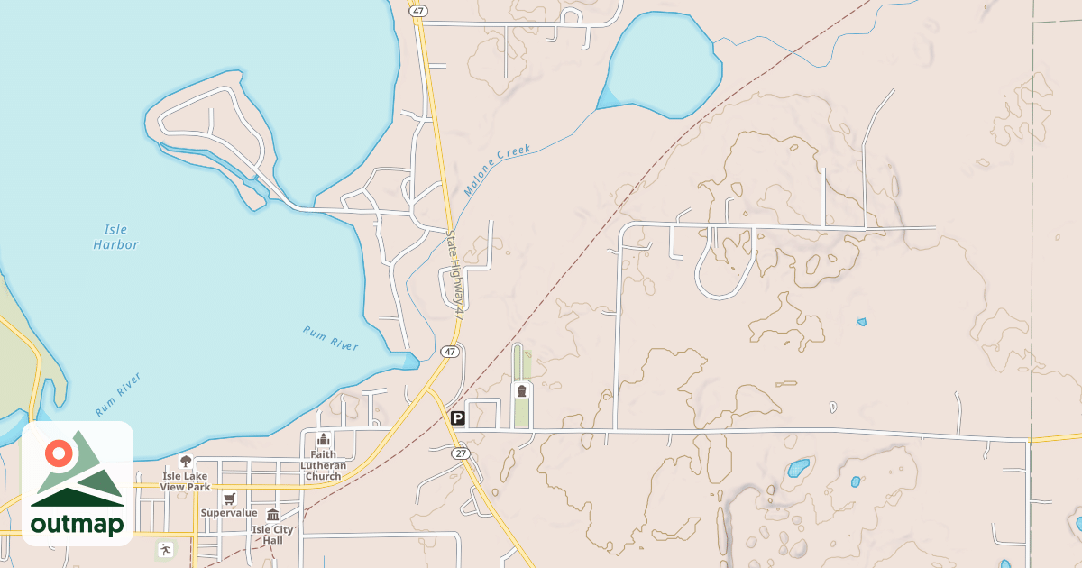 Map of Soo Line South: Mille Lacs