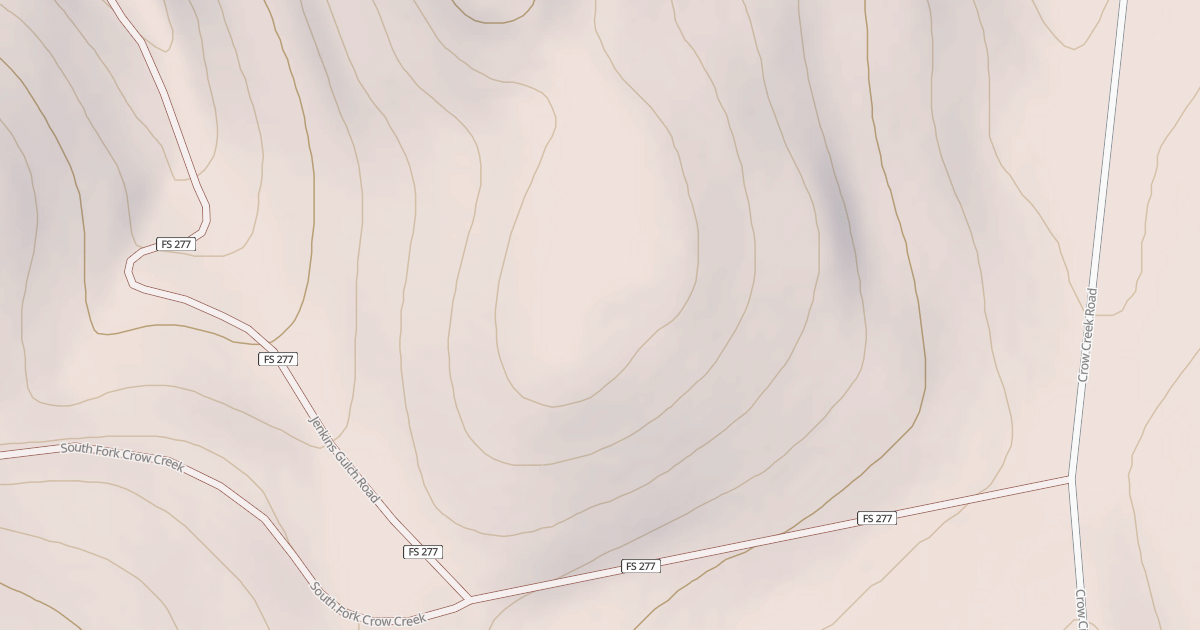 Map preview of SOUTH FORK CROW CREEK