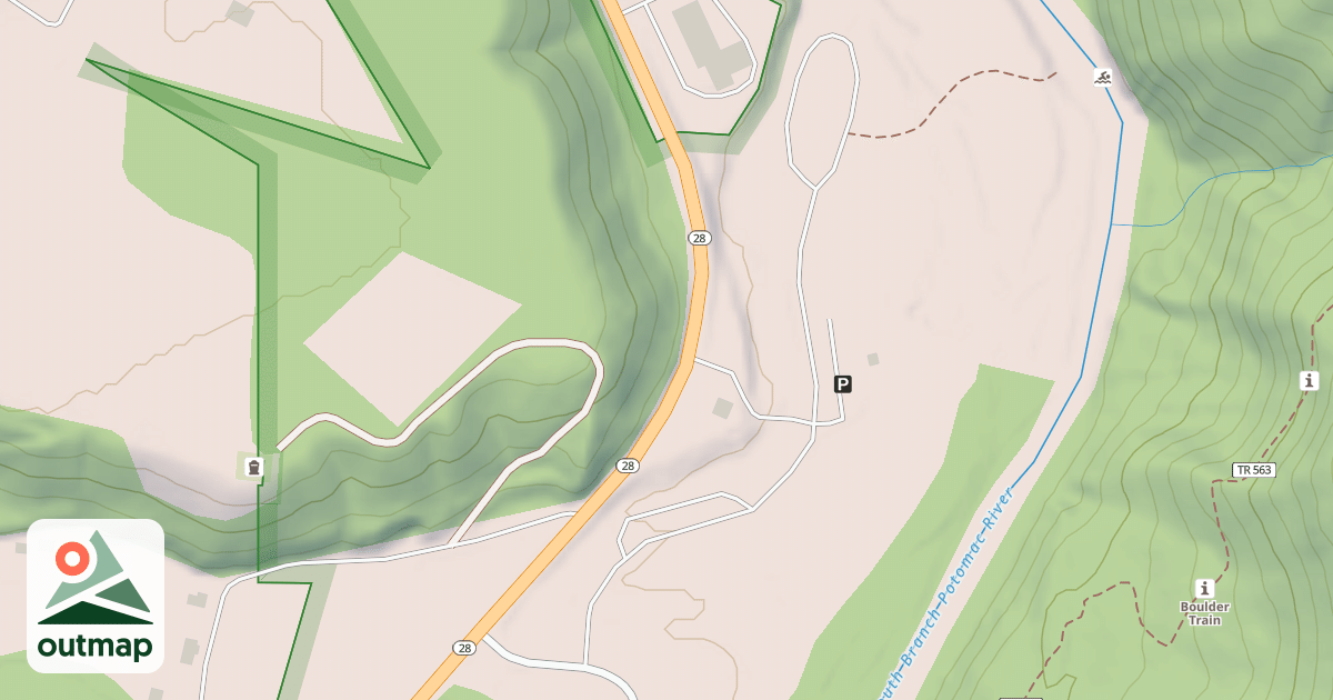 Map of SENECA ROCKS VIS/OLD