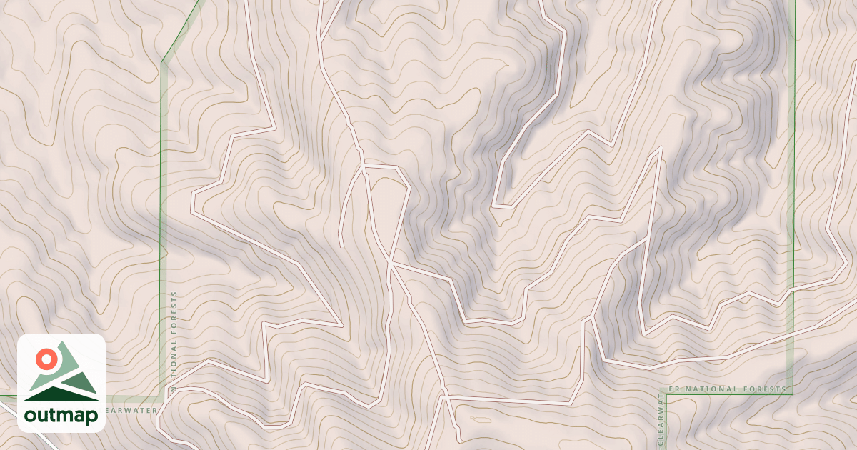Map of UPPER CRANE POINT