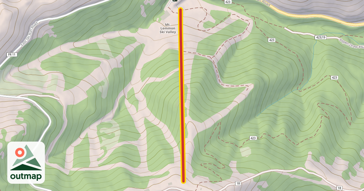 Map of Clarence Chairlift