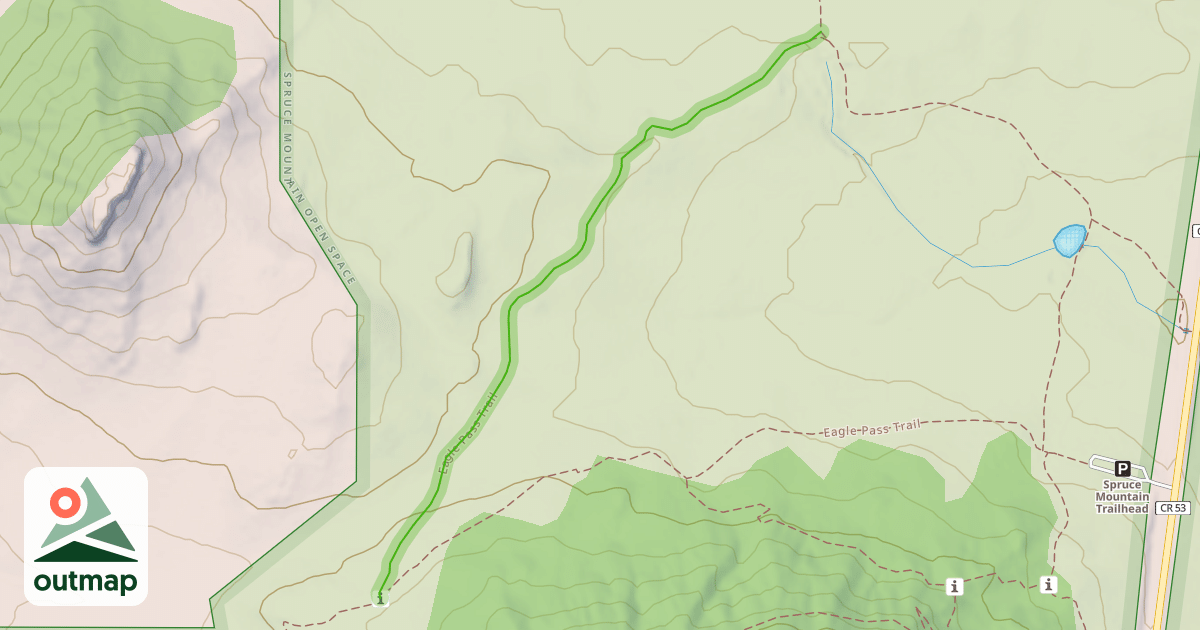 Map of Eagle Pass Trail