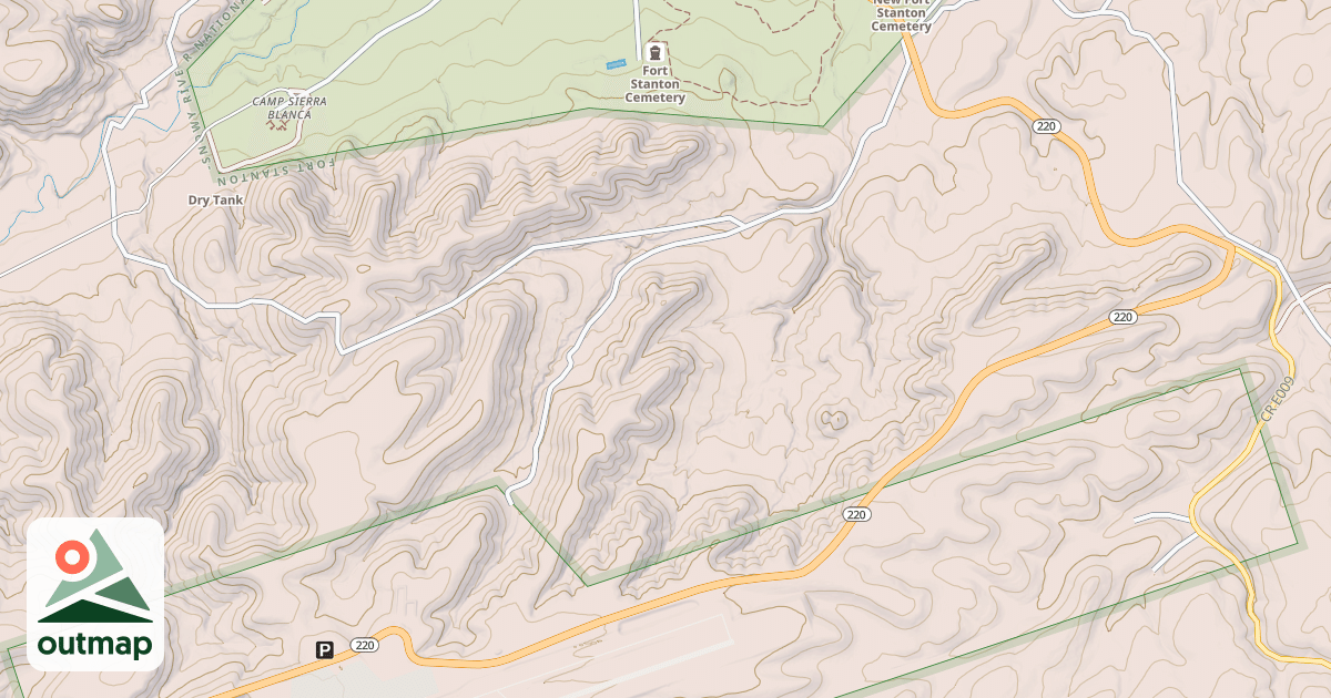 Map of Ru 254: West Pasture Dropoff
