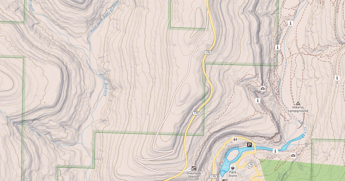 Map preview of USFS National Forest System Roads {28D2FCB8-940D-40B5-BF12-37AE235CB66E}